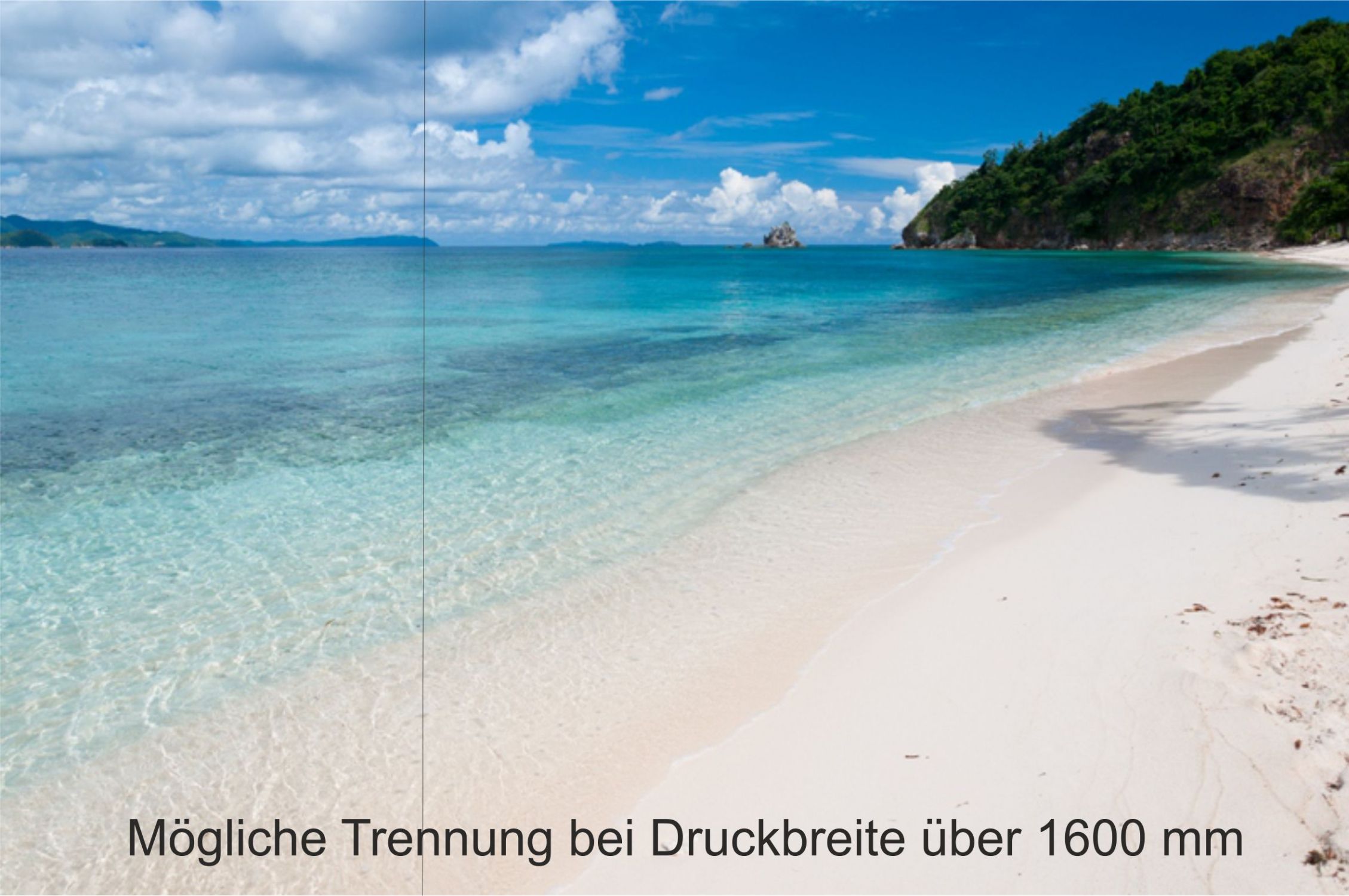 Duschrückwand "Strand und Meer" - Perfekt Glasdruck Onlineshop